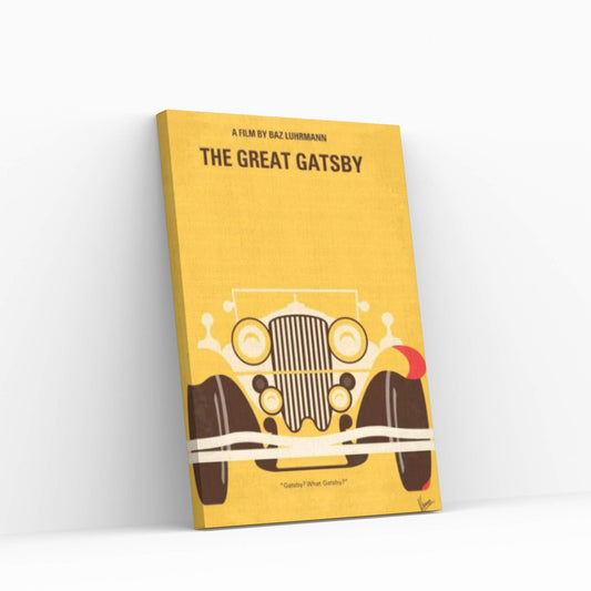 The Great Gatsby Minimal Movie Poster Canvas Wall Art - Y Canvas