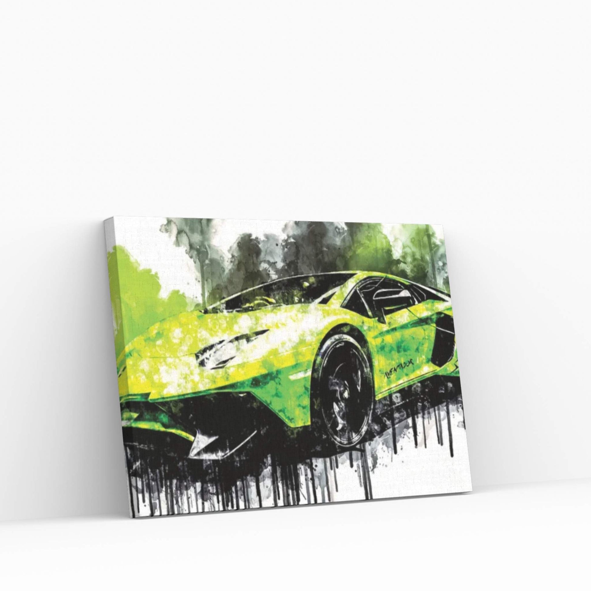 2017 Mcchip DKR Lamborghini Aventador Vehicle CLXII Canvas Wall Art - Y Canvas