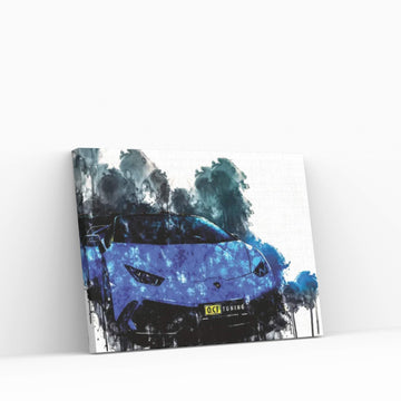 2017 OCT Tuning Lamborghini Huracan Canvas Wall Art - Y Canvas