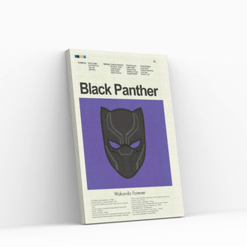 Black Panther Canvas Wall Art - Y Canvas