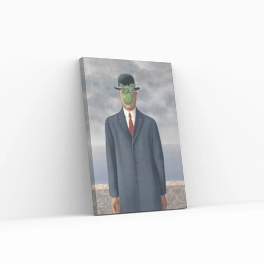 Large René Magritte The Son of Man 1964, Reproduction Home Decor, Rene Magritte Canvas, The Son of a Man Canvas - Y Canvas