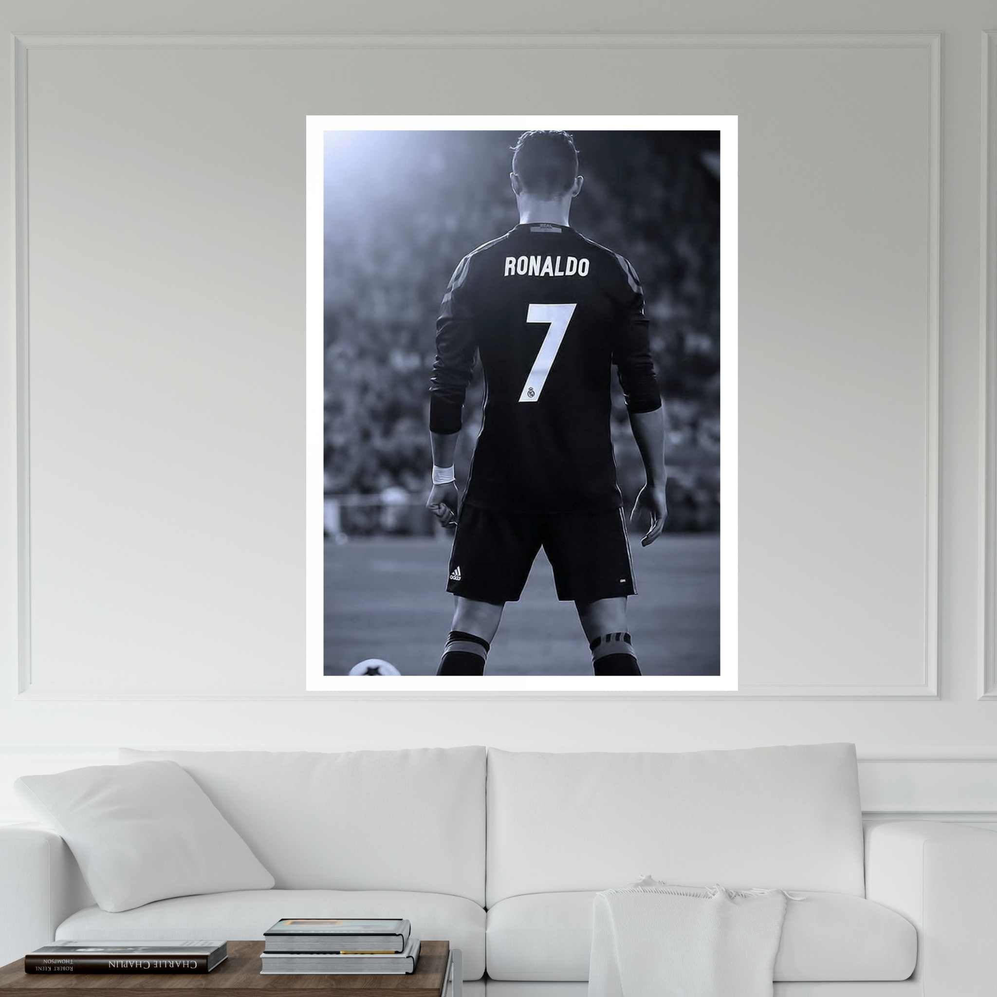 Cristiano Ronaldo Real Madrid, Champions League, Premiere League, Cristiano Football Canvas Art - Quality Wall Decor for Soccer Canvas Wall Art