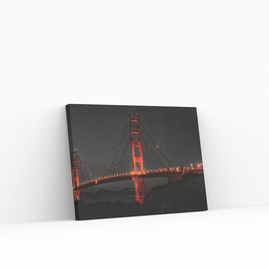 San Francisco Panoramic Canvas Print, San Francisco Canvas Wall Art, Golden Gate Bridge Canvas - Y Canvas