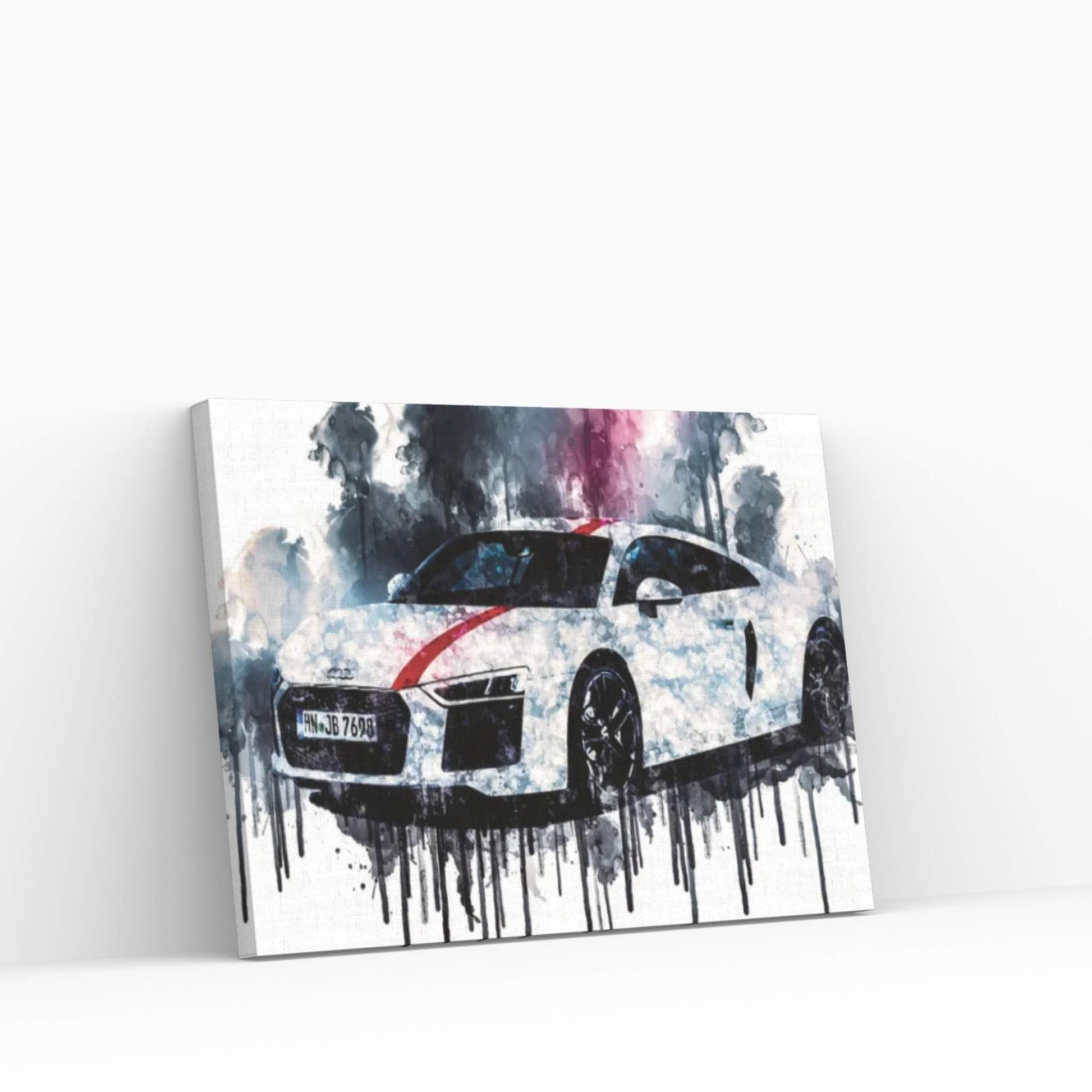 2018 Audi R8 V10 RWS Canvas Wall Art - Y Canvas