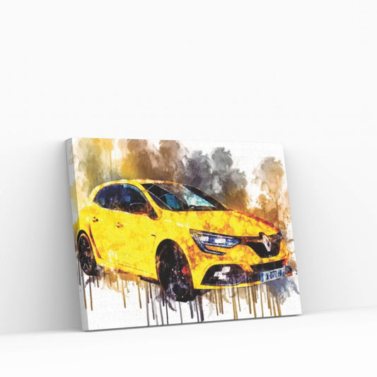 Car 2019 Renault Megane RS Cup Chassis Canvas Wall Art - Y Canvas