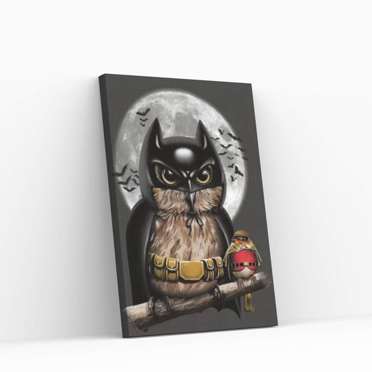 Knight Owl Canvas Wall Art - Y Canvas