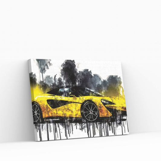 2017 McLaren 570S Spider Vehicle CLXIV Canvas Wall Art - Y Canvas