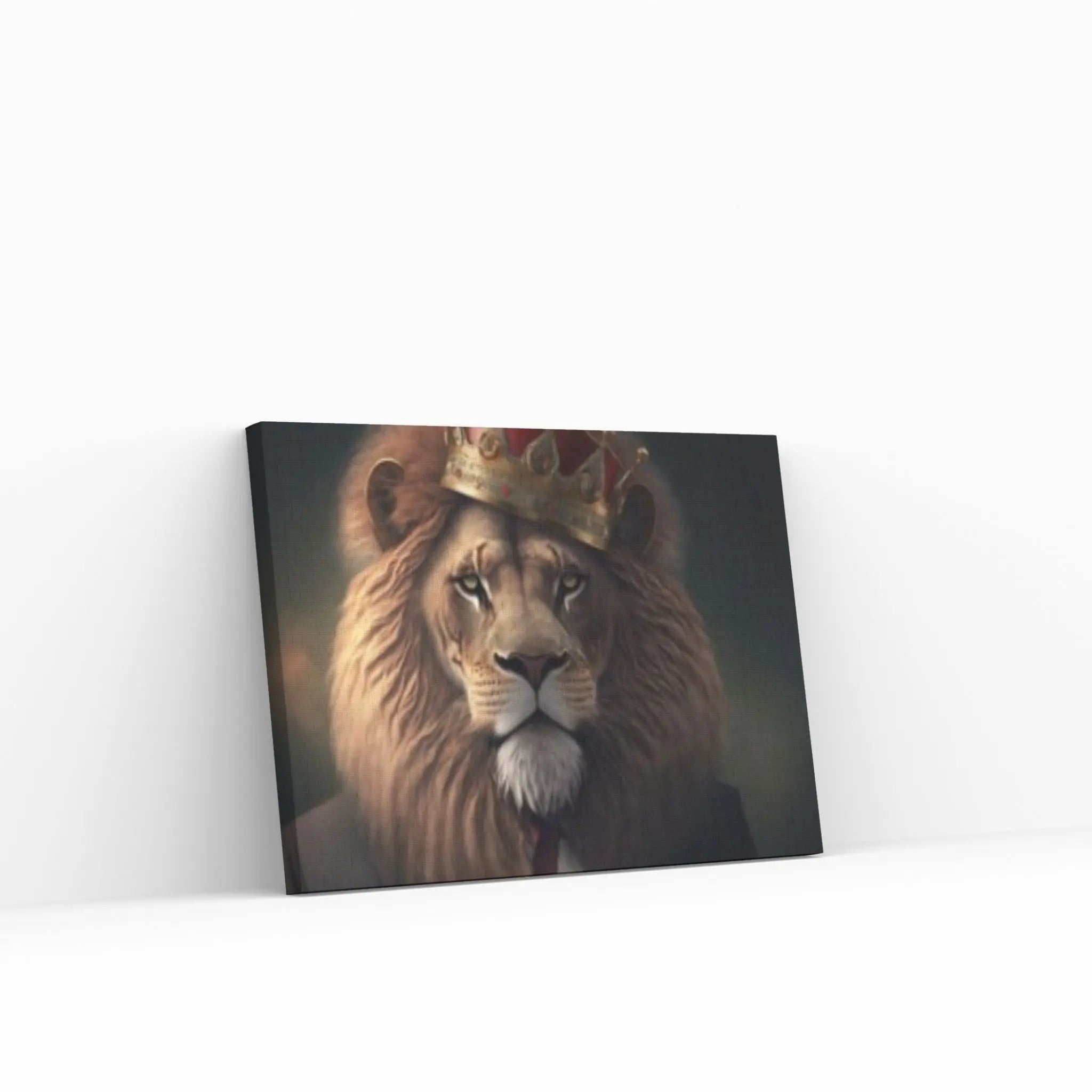 King Lion Canvas Wall Art Animal Wall Art, Canvas Wall Art,Animal wall art decor Large lion art - Y Canvas