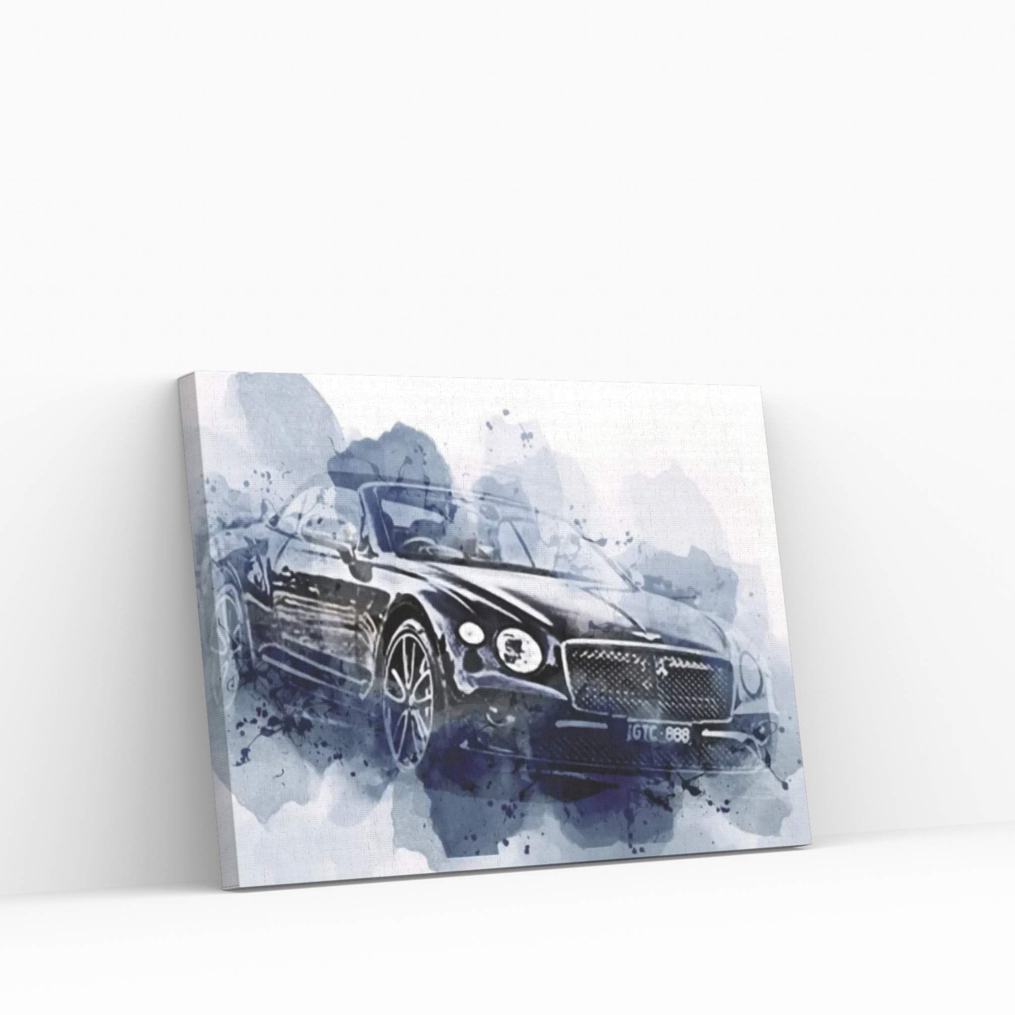 Bentley Continental Gt Convertible Luxury Cars 2022 Canvas Wall Art - Y Canvas