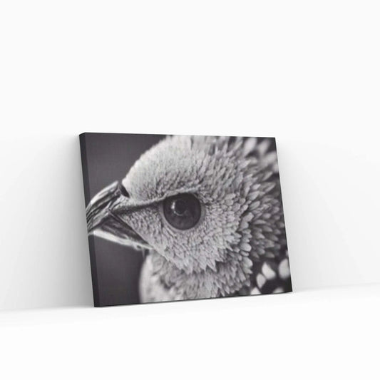 Sparrow Bird in the Flowers Print on Canvas - Y Canvas