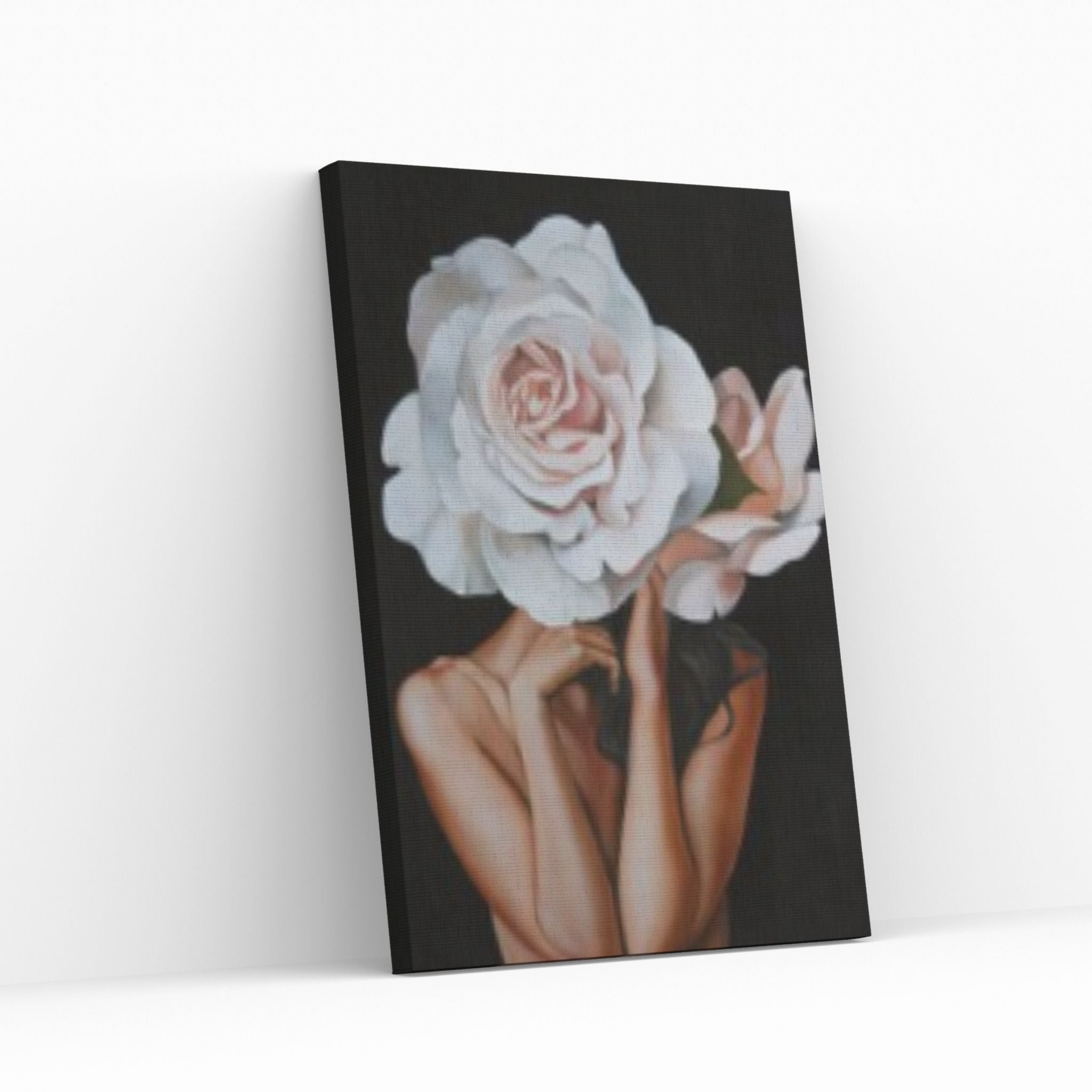 Floral Female Head Canvas Art, Heavenly Perfection Canvas, Roses and Woman, Woman Floral Art - Y Canvas