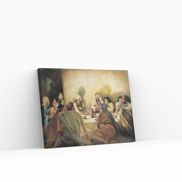 Last Supper Canvas Wall Art, Last Supper Canvas Poster, Set Jesus and Disciples Christian - Y Canvas