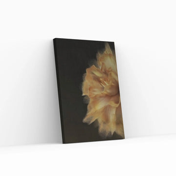 Yellow Gold Flower Canvas Wall Art - Y Canvas