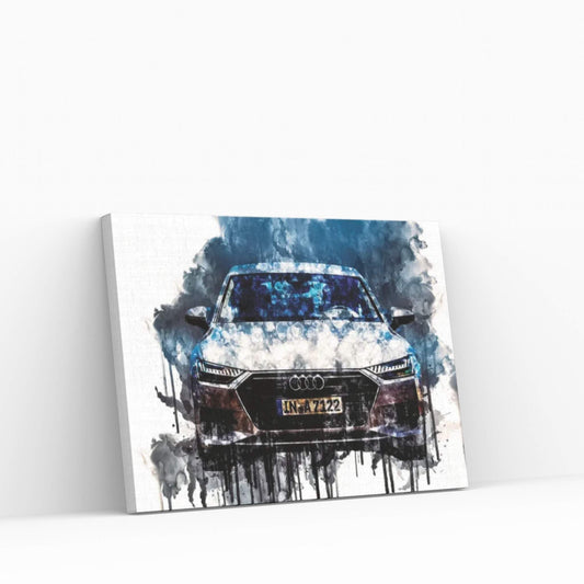 Car 2018 Audi A7 Sportback 50 TDI Quattro Canvas Wall Art - Y Canvas