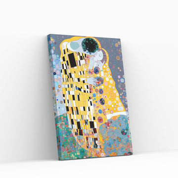 Gustav Klimt The Kiss Canvas Wall Art - Affordable Reproduction - Y Canvas