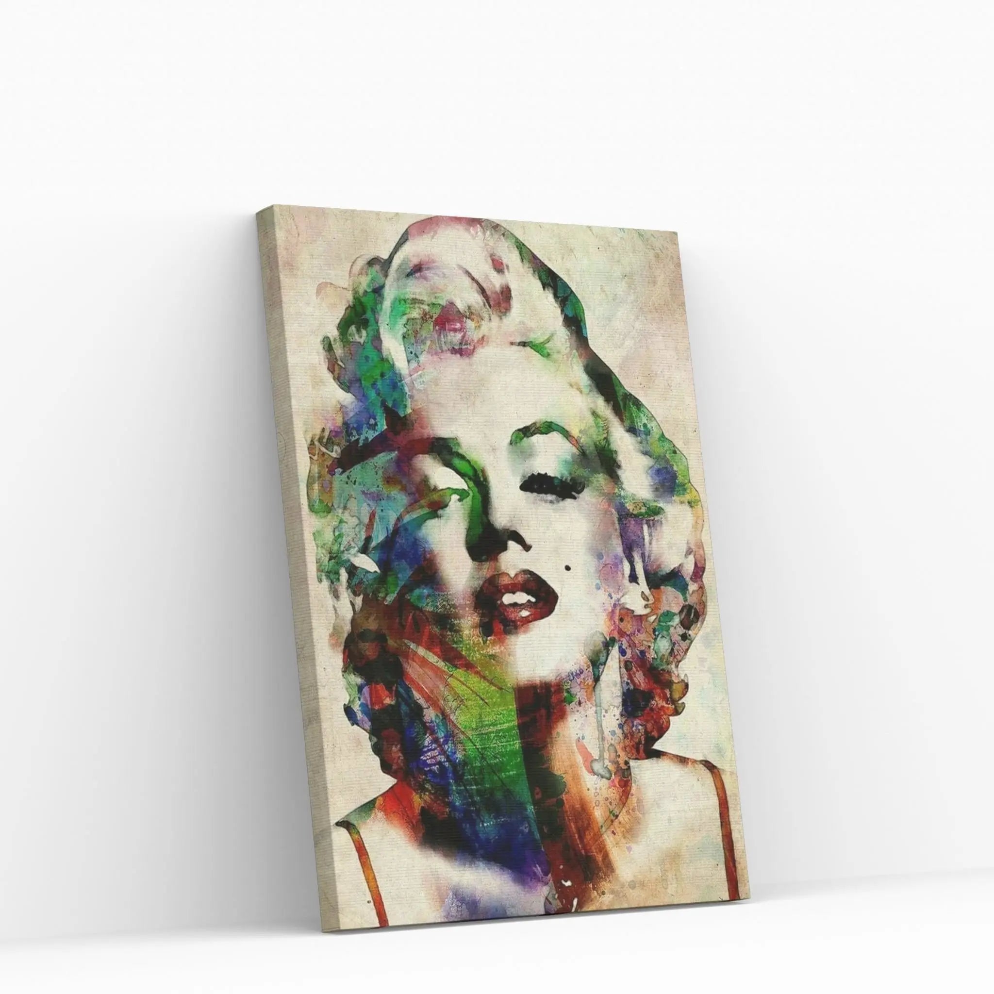 Watercolor Marilyn Monroe Canvas Wall Art - Y Canvas