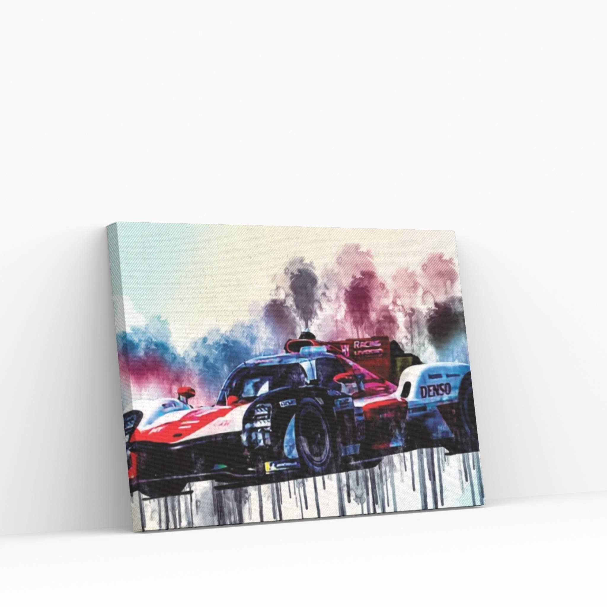 Fia Wec 2021 Toyota Gr010 Hybrid Le Mans Hypercar Racing Car Canvas Wall Art - Y Canvas