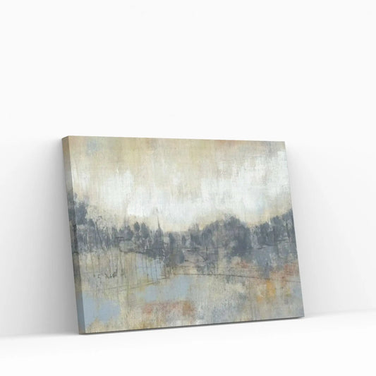 Cool Grey Horizon I Canvas Wall Art - Y Canvas