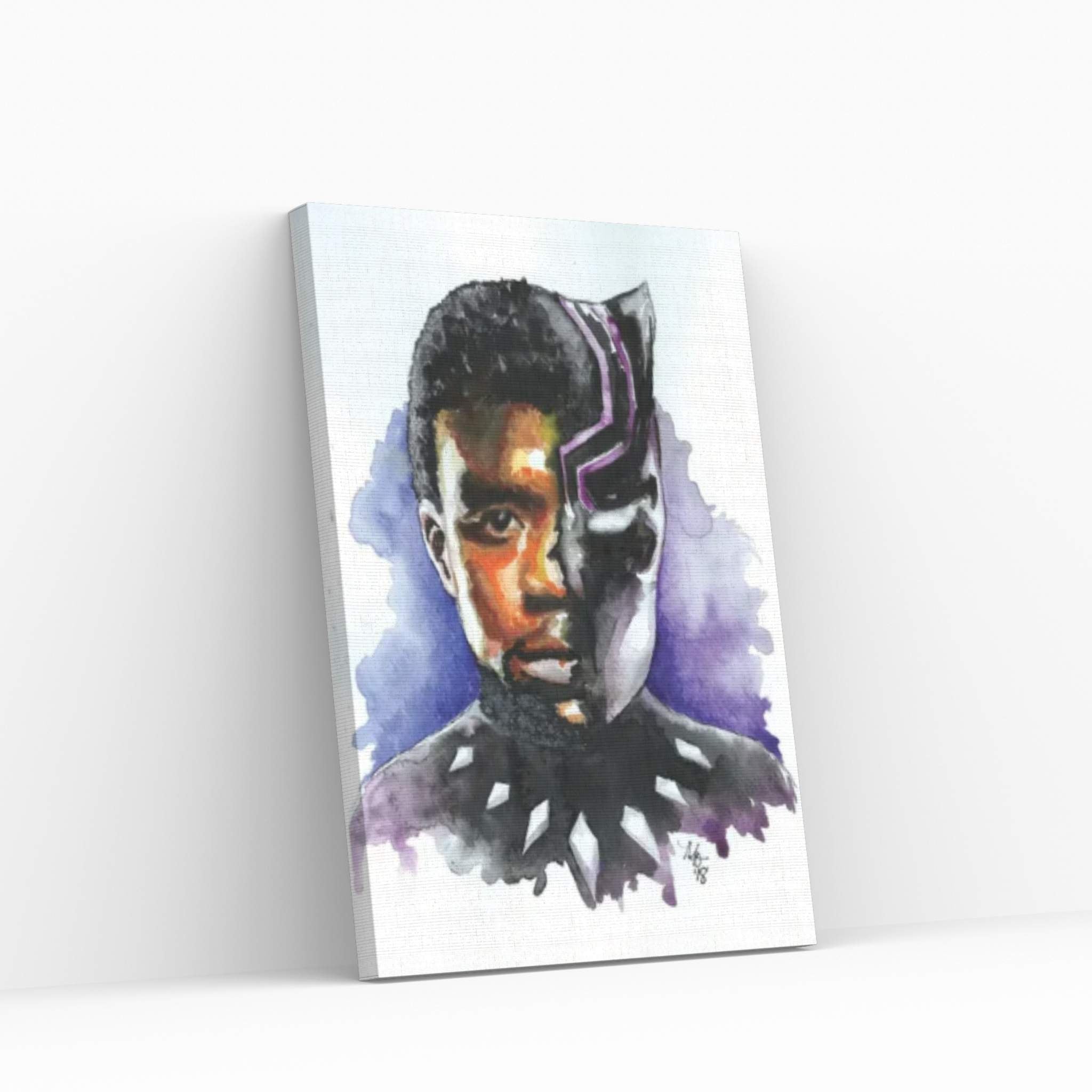 T'Challa - Black Panther Canvas Wall Art - Y Canvas