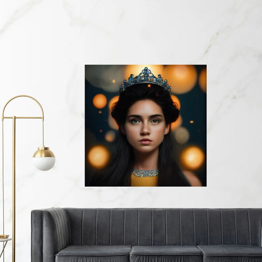 Princess Canvas, Girl Wall Art, Woman Canvas Print,Modern Wall Decor Canvas Wall Art Abstract Living Room Wall Art - Y Canvas