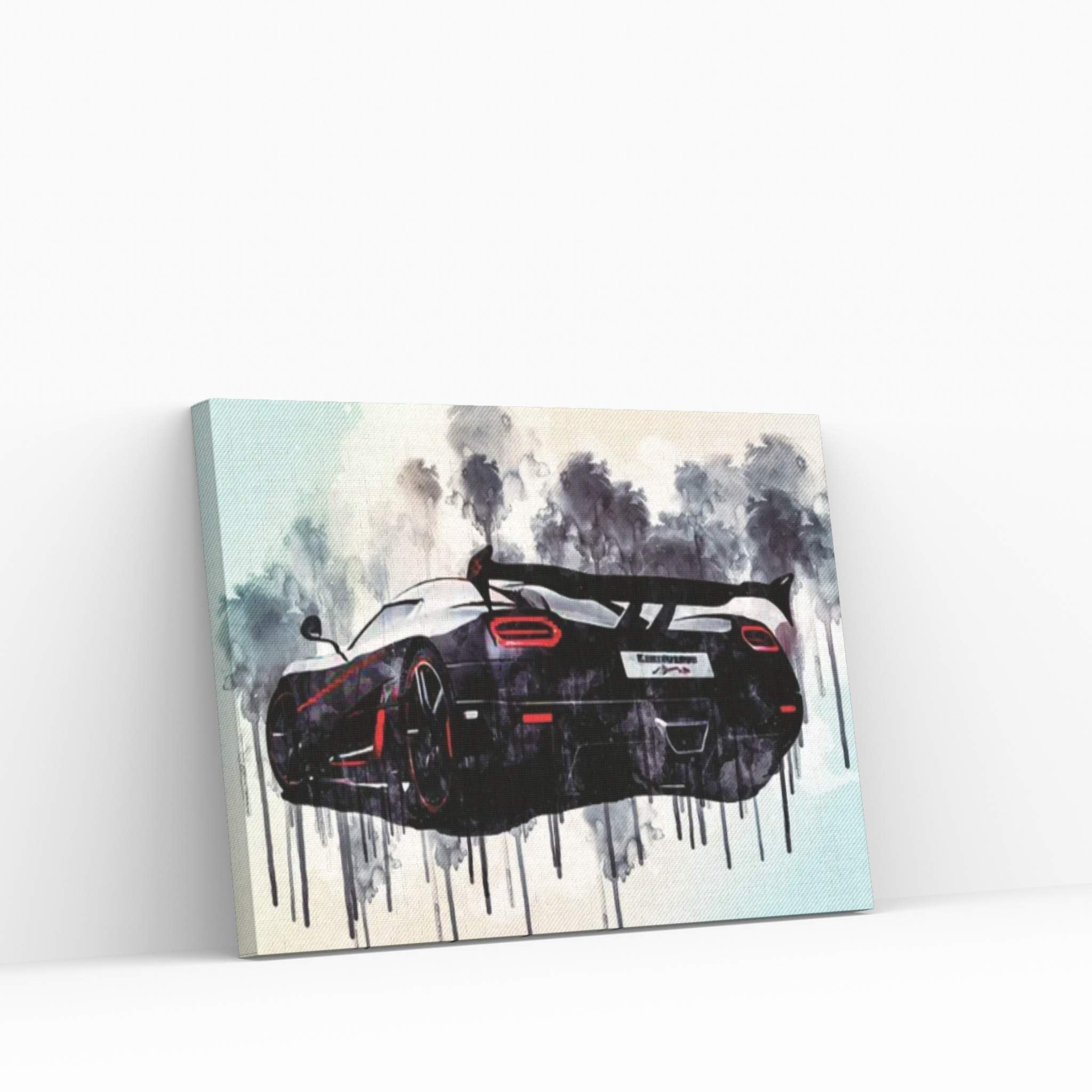 Koenigsegg Agera Rs 2017 Hypercar Rear View Carbon Case Tuning Supercar Canvas Wall Art - Y Canvas