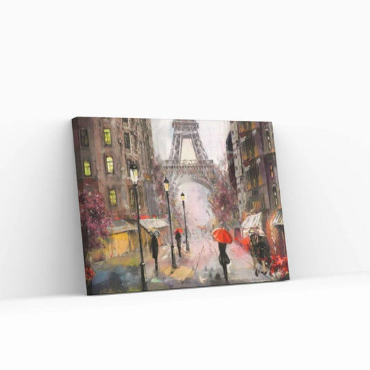 Paris Eiffel Tower Oil Painting - Canvas Wall Art - Y Canvas