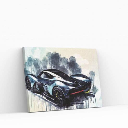 Aston Martin Am-Rb 001 2017 Red Bull Racing Racing Car Garage Hypercar Supercar Canvas Wall Art - Y Canvas