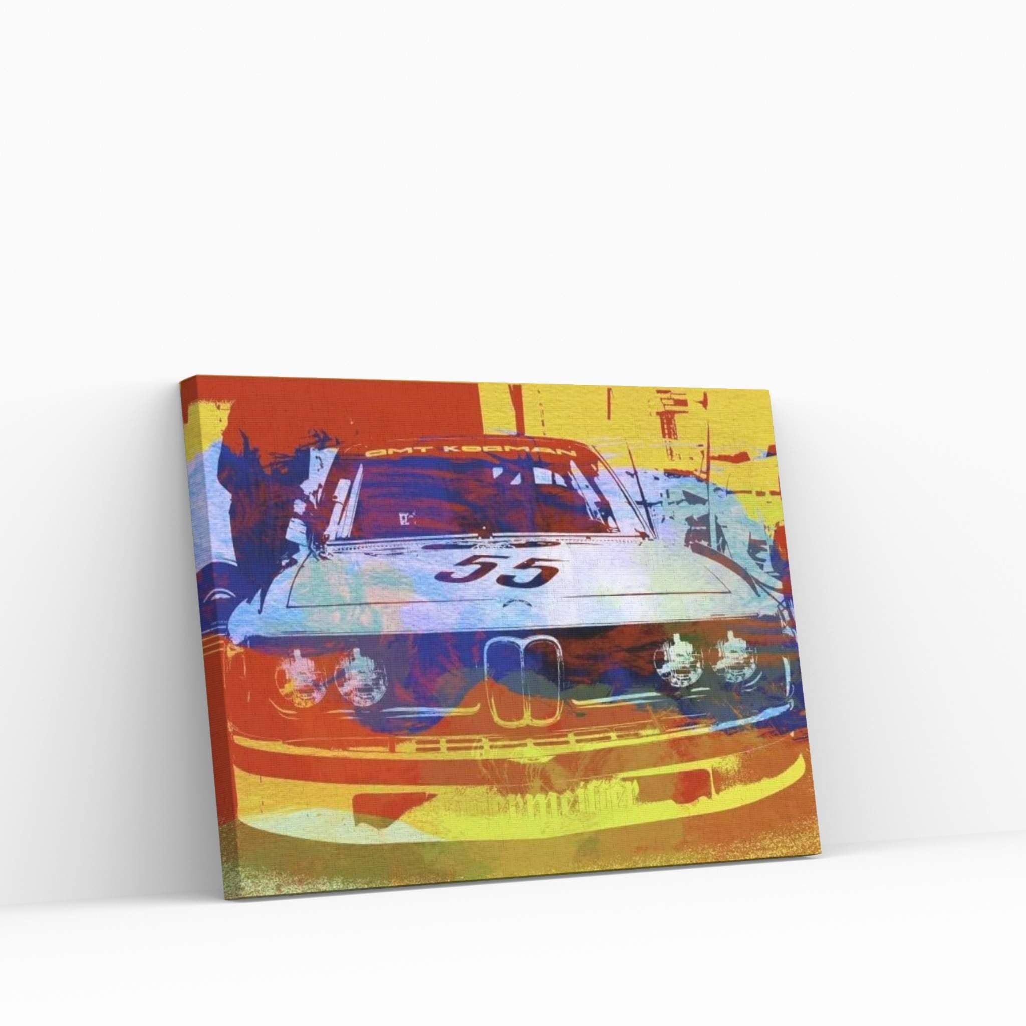 BMW Racing Canvas Wall Art - Y Canvas