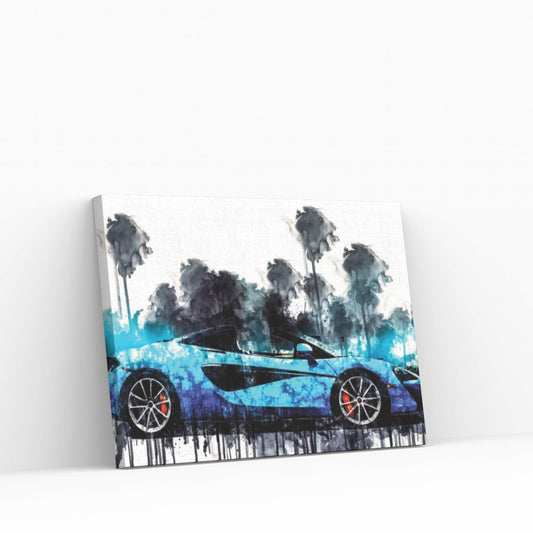 Car 2018 McLaren 570S Spider Canvas Wall Art - Y Canvas