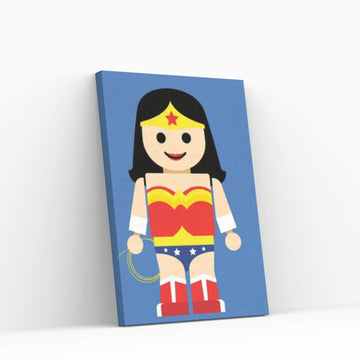 Toy Wonder Woman Canvas Wall Art - Y Canvas