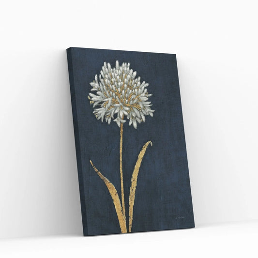 Shimmering Summer I Indigo Crop Canvas Wall Art - Y Canvas