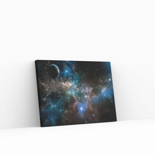 Hubble Light Space Print on Canvas Wall Art Poster Print - Y Canvas