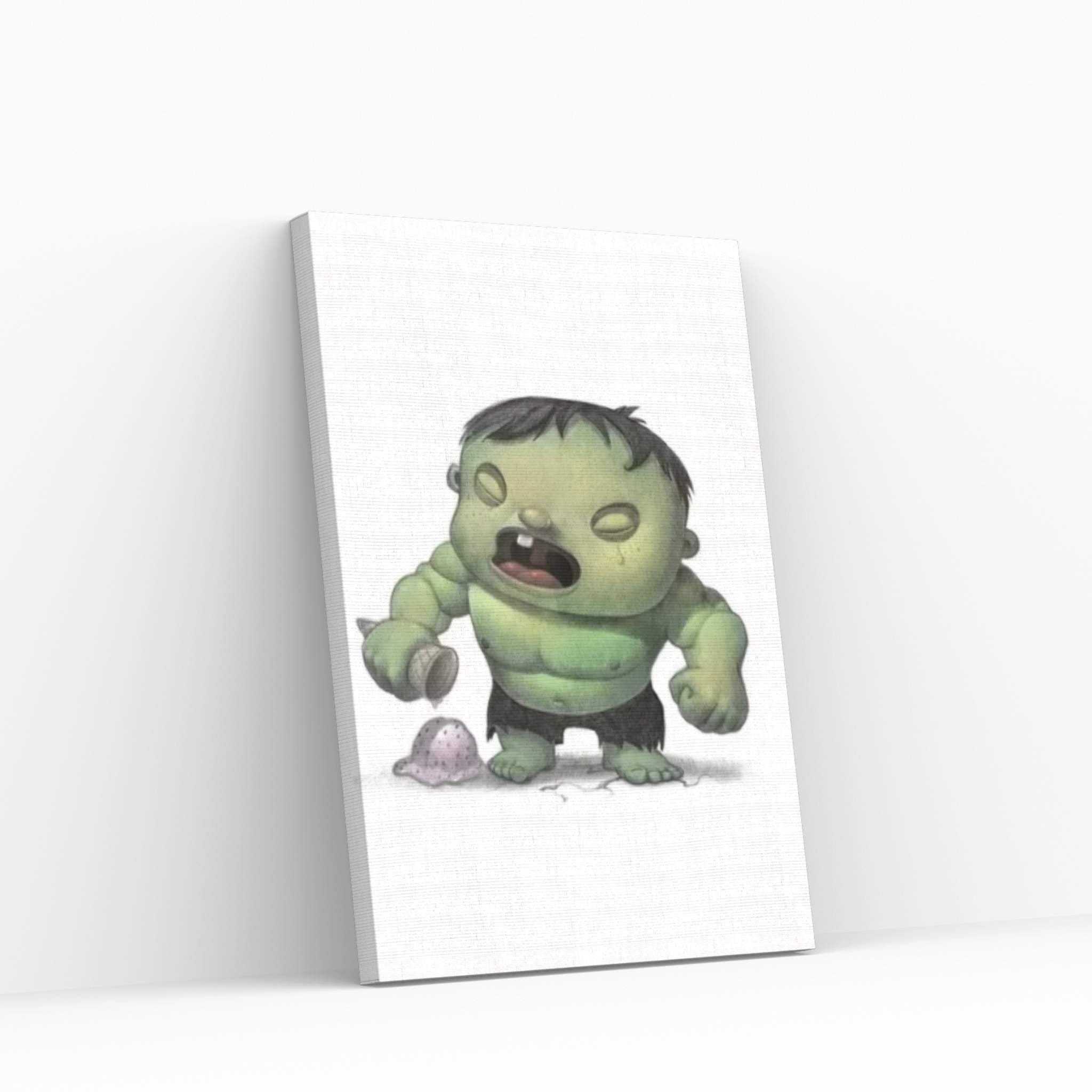 Baby Hulk Canvas Wall Art - Y Canvas