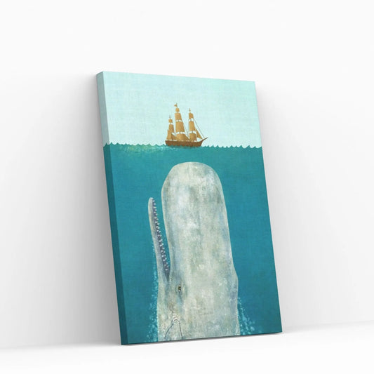 The Whale Canvas Wall Art - Y Canvas