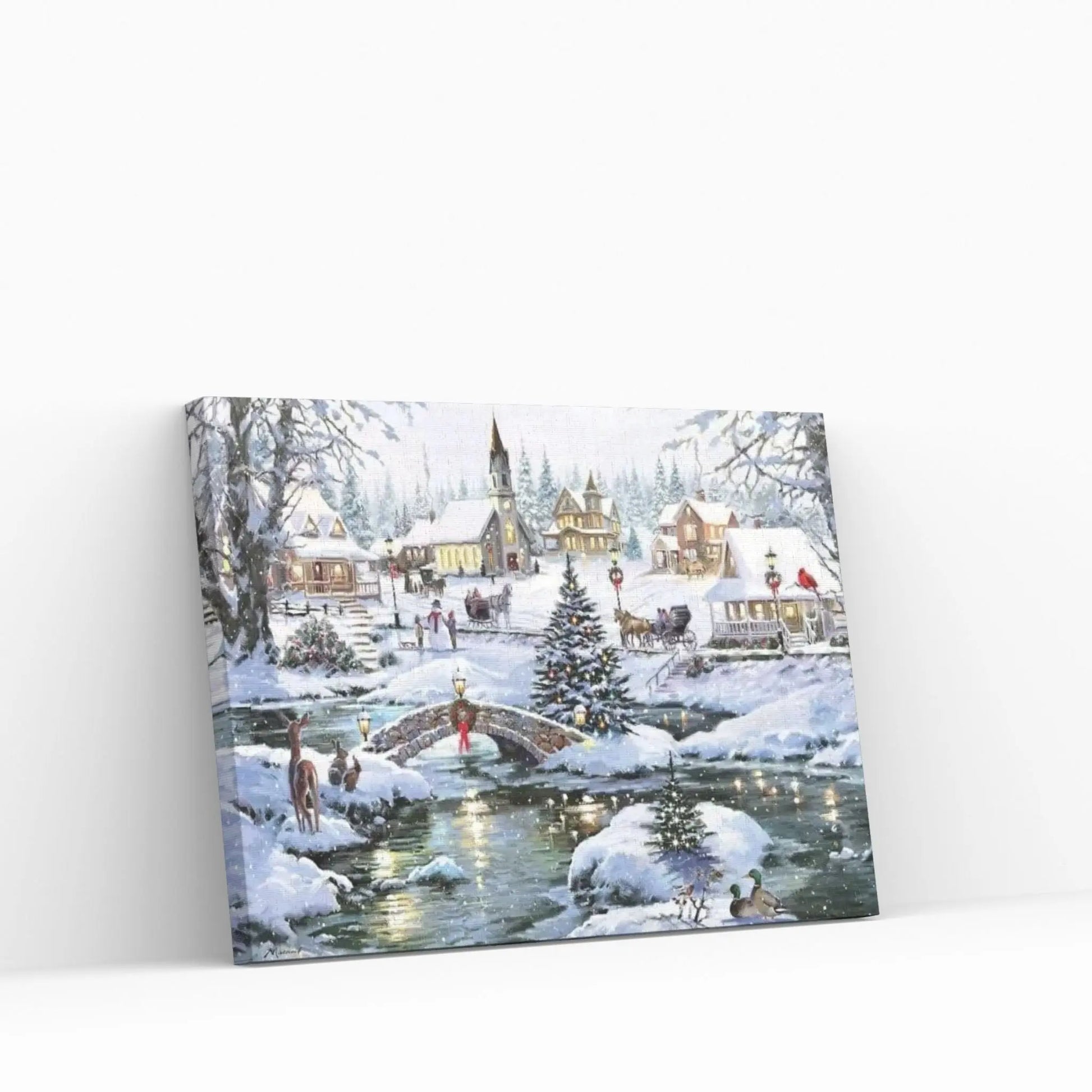 User Icy Lights Canvas Wall Art - Y Canvas