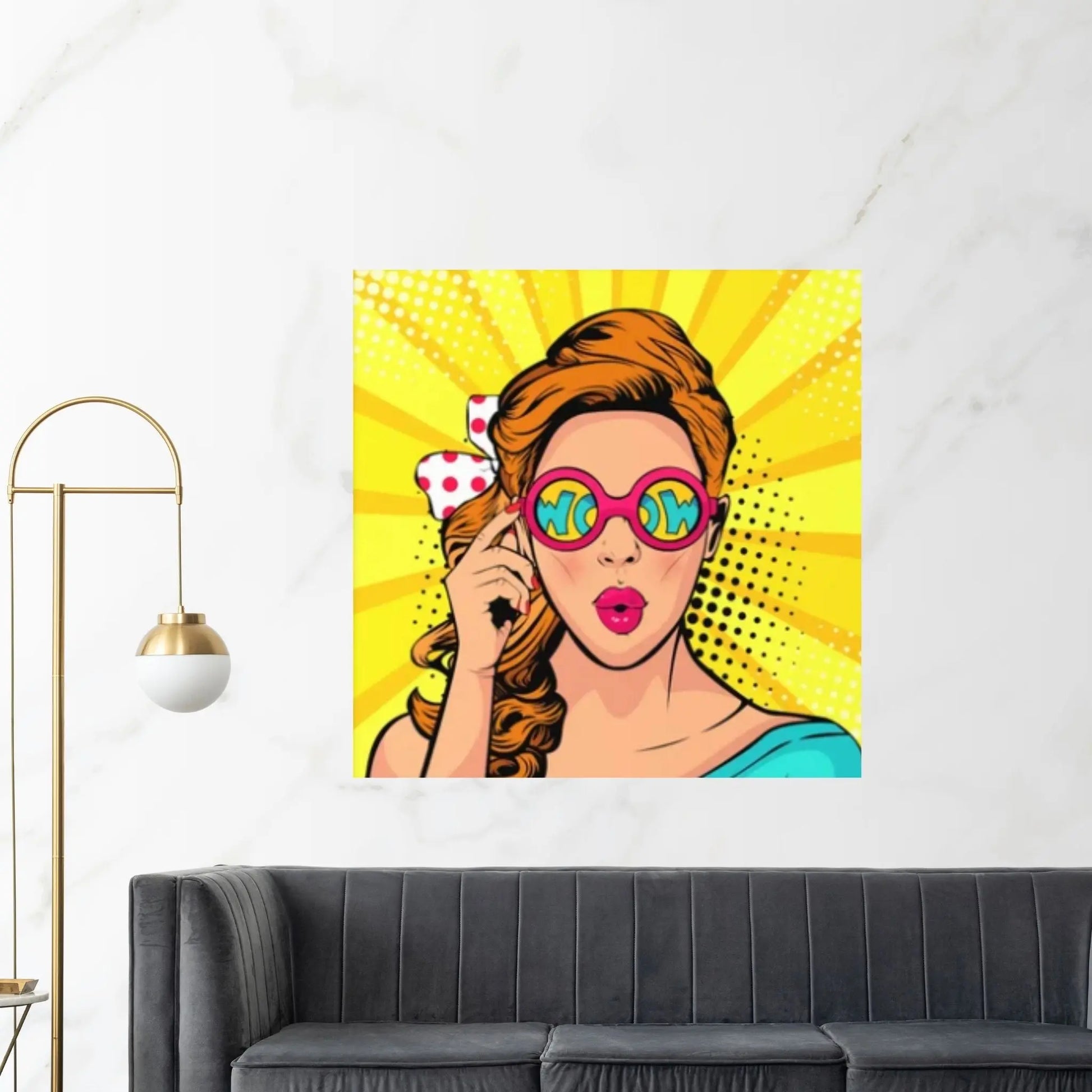 Pop Art Woman Wall Art, Comic Pop Art, Retro Comic - Y Canvas