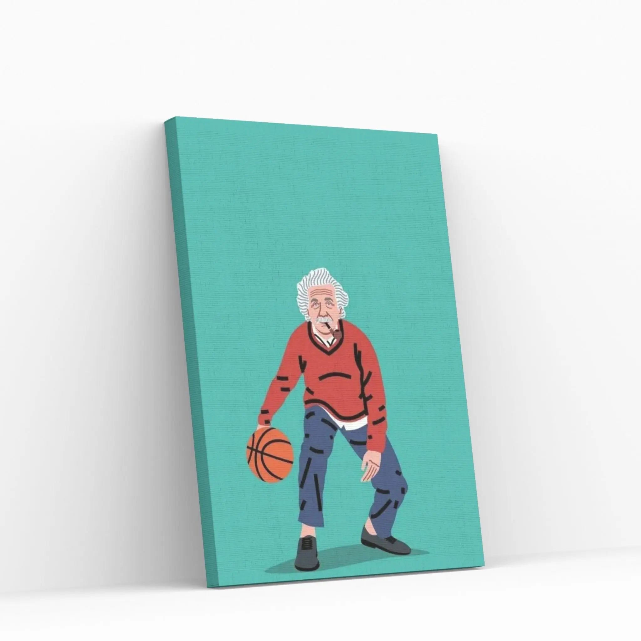 Balling Einstein Canvas Wall Art - Y Canvas