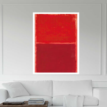 Mark Rothko Red Minimalist Canvas Wall Art