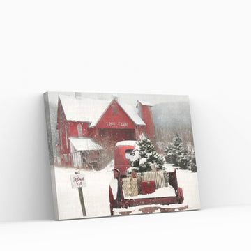 Tree Farm Christmas Canvas Wall Art - Y Canvas