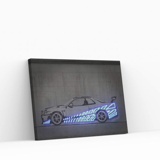 Skyline R34 Canvas Wall Art - Y Canvas