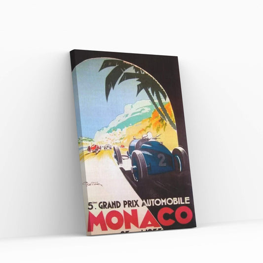 Grandprix Automobile Monaco 1933 Canvas Wall Art - Y Canvas