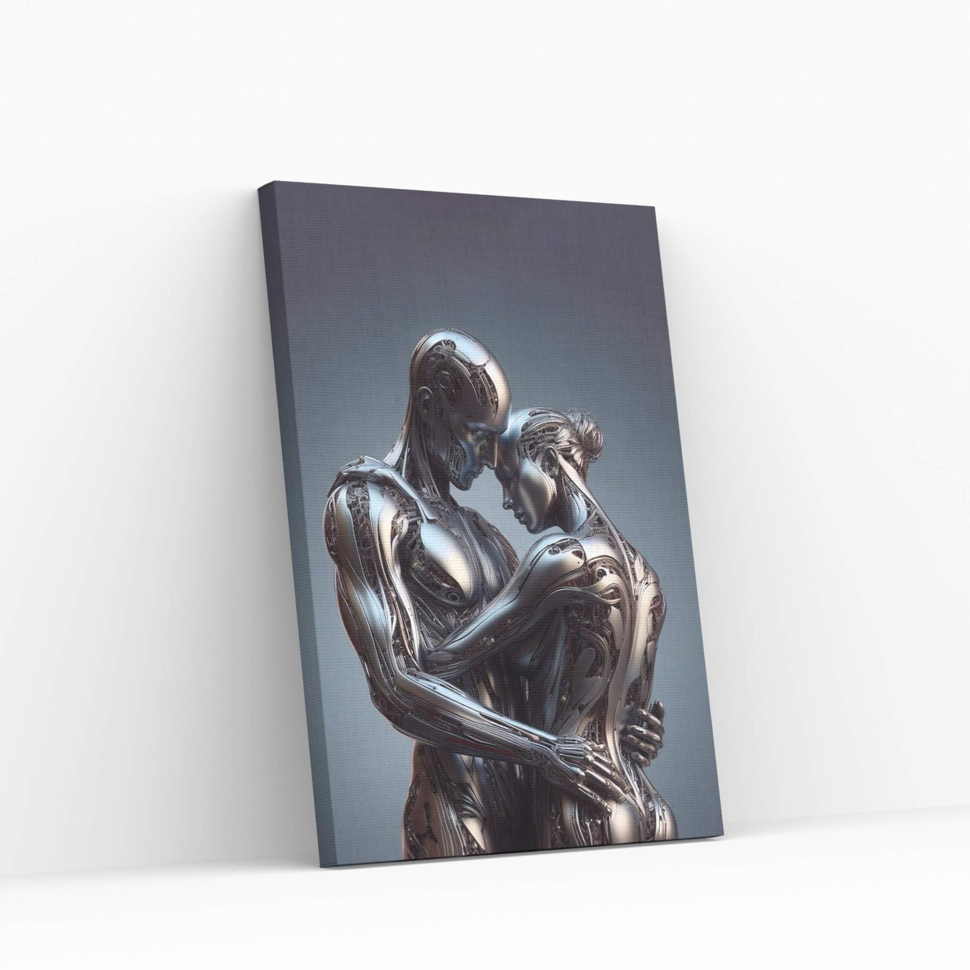 Metalic Love Couple Canvas Wall Art - Y Canvas