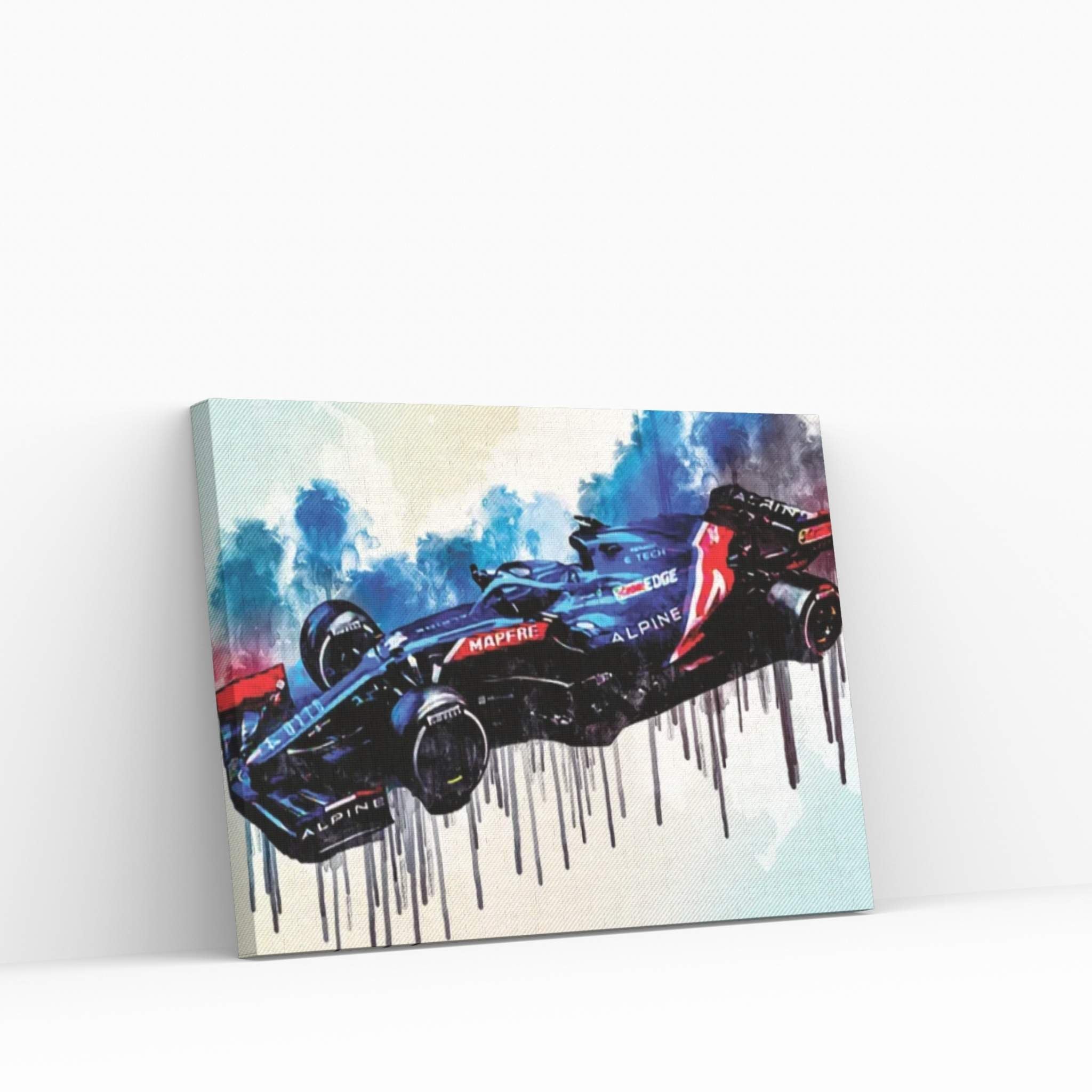 Alpine A521 F1 2021 Race Cars Formula 1 E-Tech 21 Alpine Canvas Wall Art - Y Canvas