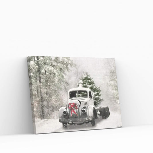 The Christmas Centerpiece Canvas Wall Art - Y Canvas