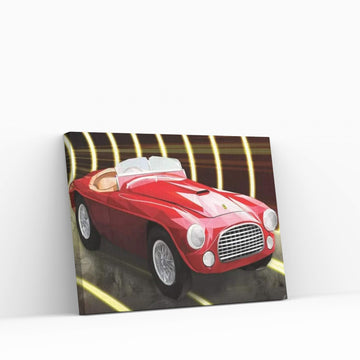 Le Rouge Ferrari Canvas Wall Art - Y Canvas