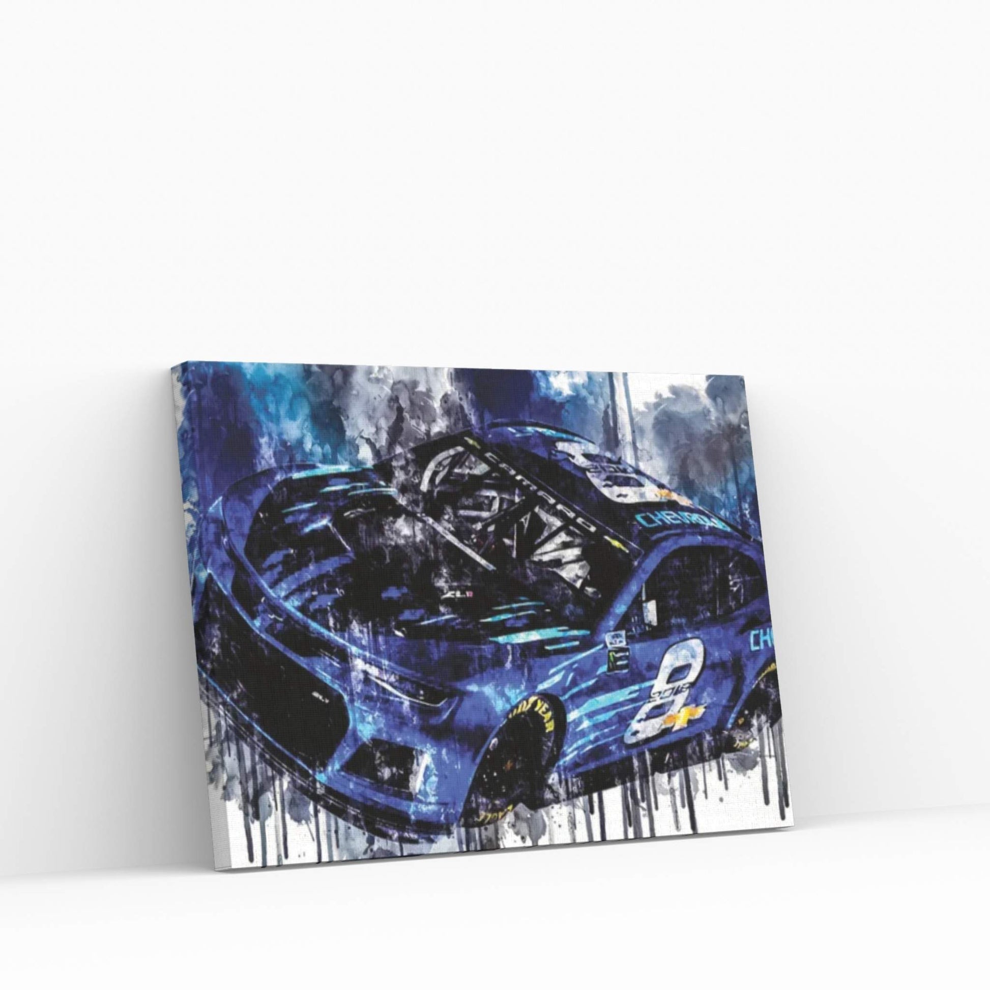 2018 Chevrolet Camaro ZL1 Nascar Race Car Canvas Wall Art - Y Canvas