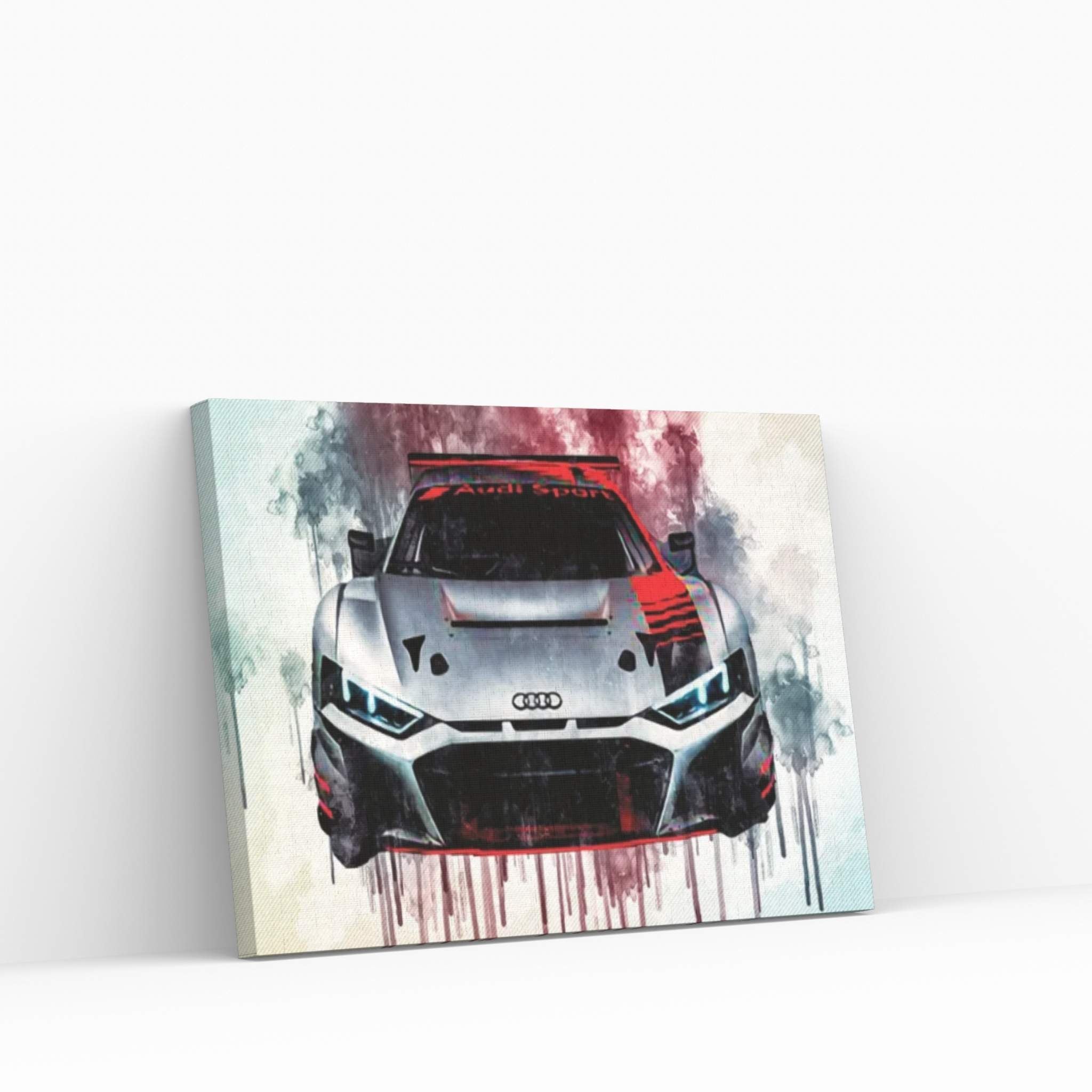 2020 Audi R8 Lms Gt4 Front View Canvas Wall Art - Y Canvas