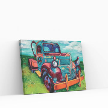 Tribute Truck Canvas Wall Art - Y Canvas