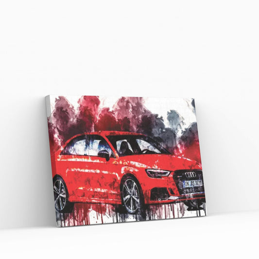 Car 2017 Audi RS3 Canvas Wall Art - Y Canvas