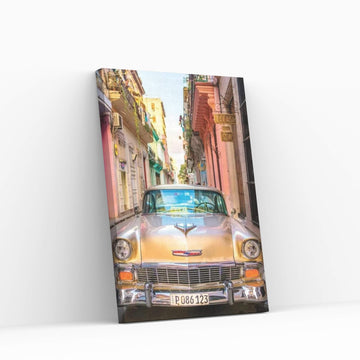 Oldtimer Old Havana I Canvas Wall Art - Y Canvas